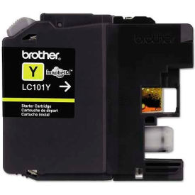 Brother International Corp LC101Y Brother® LC101Y, LC101Y Ink, 300 Page-Yield, Yellow image.