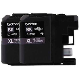 Brother International Corp LC1032PKS Brother® LC1032PKS, LC1032PKS, High-Yield Ink, 600 Page-Yield, Black image.