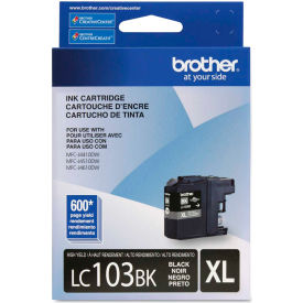 Brother LC103BK, LC-103BK, Innobella High-Yield Ink, 600 Page-Yield, Black