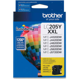 Brother LC205Y (LC-205Y) Super High-Yield Ink, 1200 Page-Yield, Yellow