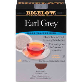 Bigelow Tea Co. RCB08906 Bigelow® Earl Grey Black Tea Pods, 1.90 oz, 18/Box image.
