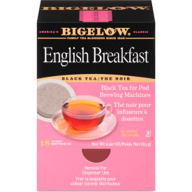 Bigelow Tea Co. RCB09906 Bigelow® English Breakfast Tea Pods, 1.90 oz, 18/Box image.