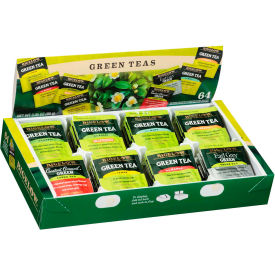 Bigelow Tea Co. RCB30568 Bigelow® Green Tea Assortment, Individually Wrapped, Eight Flavors, 64 Tea Bags/Box image.