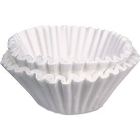 Bunn Commercial Coffee Filters w/ Flat Bottom, 10 Gal., Pack of 250