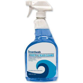 United Stationers Supply 585600-12ESSN Boardwalk® Industrial Strength Glass Cleaner with Ammonia, 32 oz. Trigger Bottle, 12/Case image.