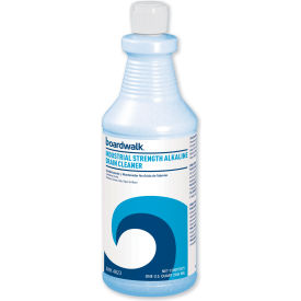 Boardwalk 4823 Boardwalk® Industrial Strength Alkaline Drain Cleaner, 32 Oz. Bottle, 12/Carton image.