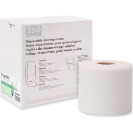Boardwalk 582508 Trapeze Disposable Dusting Sheets, 8" X 125 Ft, White, 250 Sheets/Roll, image.