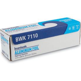 United Stationers Supply BWK7110 Boardwalk® Standard Aluminum Foil Roll, 500L x 12"W, Silver image.
