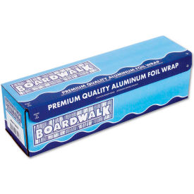 Boardwalk BWK 7120 Boardwalk® Heavy-Duty Aluminum Foil Roll, 12" x 500 Ft., 20 Micron Thickness, Silver image.