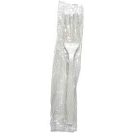 United Stationers Supply BWKFORKHWPPWIW Boardwalk® Heavyweight Wrapped Fork, Polypropylene, White, Pack of 1000 image.