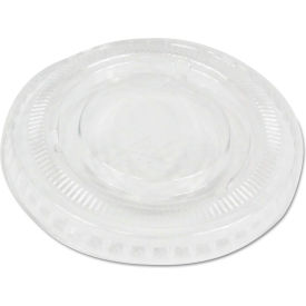 United Stationers Supply BWKPRTLID1 Boardwalk® Souffle/Portion Cup Lids, Fits 1 oz Portion Cups, Clear, Pack of 2500 image.