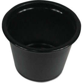 United Stationers Supply BWKPRTN1BL Boardwalk® Souffle/Portion Cups, 1 oz, Polypropylene, Black, Pack of 2500 image.