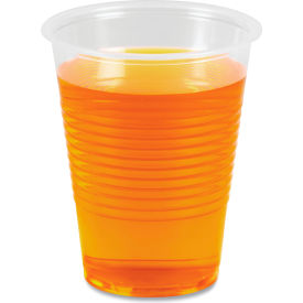 United Stationers Supply BWKTRANSCUP10PK Boardwalk® Plastic Cold Drink Cups, 10 oz, Polypropylene, Translucent, Pack of 100 image.