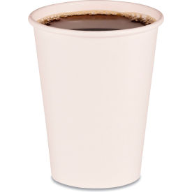 United Stationers Supply BWKWHT12HCUP Boardwalk® Paper Hot Drink Cups, 12 oz, White, Pack of 1000 image.