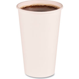 United Stationers Supply BWKWHT16HCUP Boardwalk® Paper Hot Drink Cups, 16 oz, White, Pack of 1000 image.