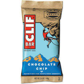 United Stationers Supply CCC160004 Clif® Energy Bar Chocolate Chip, 2.4 oz, Pack of 12 image.
