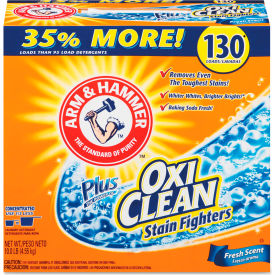 Arm & Hammer Power of OxiClean Detergent Powder, 9.92 lb. Box, 3 Boxes - 3320000108