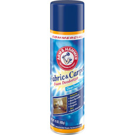 United Stationers Supply 33200-00514CT Arm & Hammer™ Fabric and Carpet Foam Deodorizer, Fresh Scent, 15 oz. Aerosol Can, 8/Case image.