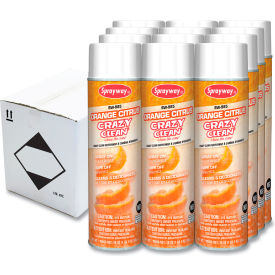 Sprayway® Orange Citrus Crazy Clean 20 oz. Aerosol Spray 12 Cans/Case - SW985