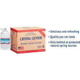 CRYSTAL GEYSER 12514 Crystal Geyser® Alpine Spring Water, 1 Gal Bottle, 6/case image.
