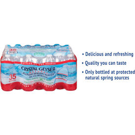 CRYSTAL GEYSER 35001 Crystal Geyser® Alpine Spring Water, 16.9 Oz Bottle, 35/case image.