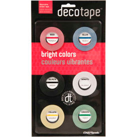 Chartpak DEC001 Chartpak® Decorative Tape, DEC001, .13"W X 27L, Assorted image.