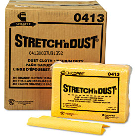 United Stationers Supply 413 Chix® Stretch n Dust Cloths, 12-3/5" x 17", Yellow, 400/Case image.