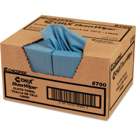 United Stationers Supply 8700 Chicopee® VeraClean Critical Cleaning Wipes, Smooth Texture, 1/4 Fold, 12 x 13, Blue, 400/Case image.