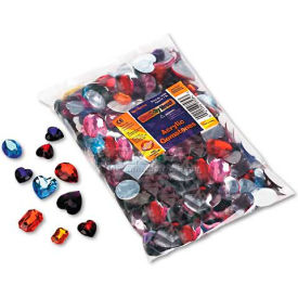 The Chenille Kraft Company 3584 Chenille Kraft 3584 Gemstones Classroom Pack, Acrylic, 1 lbs., Assorted Colors/Sizes image.