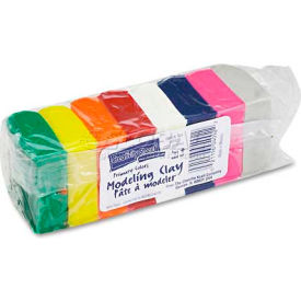 The Chenille Kraft Company 4092 Chenille Kraft 4092 Modeling Clay Assortment, 27 1/2g each Assorted Bright, 220 g image.