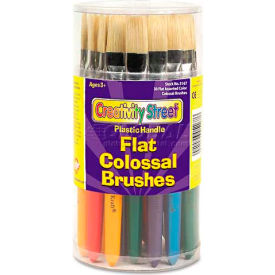 Creativity Street 5167 Colossal Brush, Natural Bristle, Flat, 30/Set