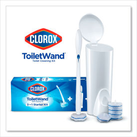 Clorox 3191 Clorox® COX03191 Toilet Wand Kit w/Caddy & 6 Refill Heads image.