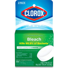 United Stationers Supply 30024 Clorox® Automatic Toilet Bowl Cleaner, 3.5 oz. Tablet, 2/Pack image.