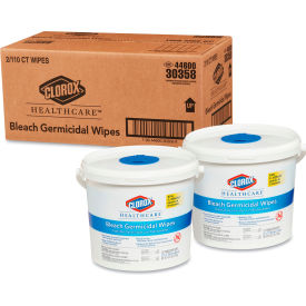Bleach Germicidal Wipes 12" x 12" Unscented, 110 Wipes/Canister 2/Case - 30358 view 2