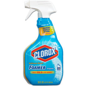 United Stationers Supply 30614*****##* Clorox® Bleach Foamer Bathroom Spray, Original, 30 oz. Spray Bottle, 9/Case image.
