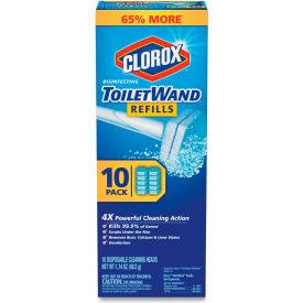 Clorox 31620 Disinfecting Toiletwand Refill Heads, 10/Pack, 6 Packs/Carton image.