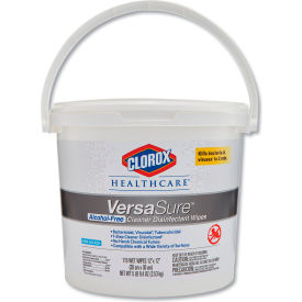 Clorox 31759EA Clorox® Healthcare® Versasure Cleaner Disinfectant Wipes, 12X12, White, 110 Towels/Bucket image.