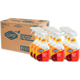 Clorox 31903 Clorox® Disinfecting Bio Stain & Odor Remover, 32 oz. Spray Bottle, 9 Bottles/Case - 31903 image.