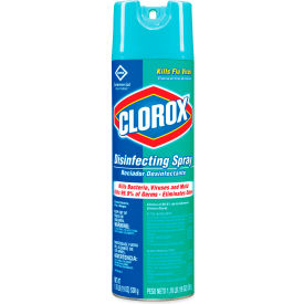 Clorox CLO 38504 Clorox® Disinfecting Spray, Fresh Scent, 19 oz. Aerosol Spray, 12 Cans/Case - 38504 image.
