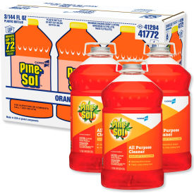 Clorox 41772CT Pine-Sol® All-Purpose Cleaner, Orange Energy, 144 Oz. Bottle, 3/Carton image.
