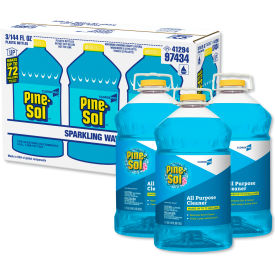 Clorox 97434 Pine-Sol® All Purpose Cleaner, Sparkling Wave, 144 Oz. Bottle, 3/Carton image.
