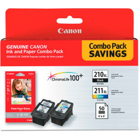 Canon 2973B004 Inks & Paper Pack, PGI-210XL, CL211XL, 2 Inks & 50 Sheets 4 x 6 Paper Canon 2973B004 Inks & Paper Pack, PGI-210XL, CL211XL, 2 Inks & 50 Sheets 4 x 6 Paper