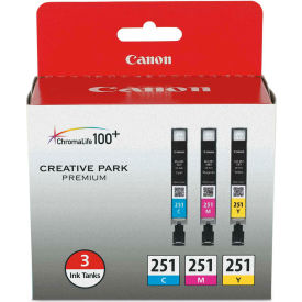 Canon 6514B009 Canon® 6514B009 (CLI-251) Ink, 9 mL, Cyan, Magenta, Yellow image.