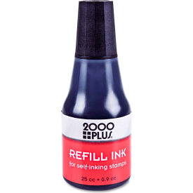 Cosco Inc 32962 2000 PLUS® 2000 PLUS Self-Inking Refill Ink, Black, .9 oz. Bottle image.
