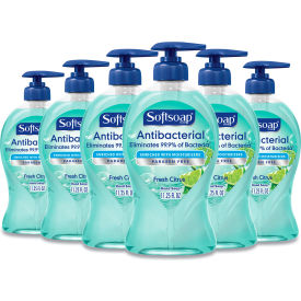 United Stationers Supply US03563A Softsoap® Antibacterial Hand Soap, Fresh Citrus, 11.25 oz. Pump Bottle, 6/Case image.