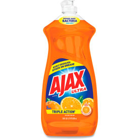 United Stationers Supply 44678 Ajax Dish Detergent, Liquid, Orange Scent, 28 oz. Bottle image.