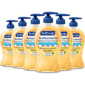 United Stationers Supply US04206A Softsoap® Antibacterial Hand Soap, Citrus, 11.25 oz. Pump Bottle, 6/Case image.