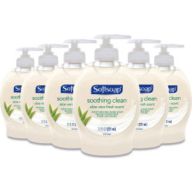 United Stationers Supply US04968A Softsoap® Moisturizing Hand Soap, Aloe, 7.5 oz. Bottle, 6/Case image.