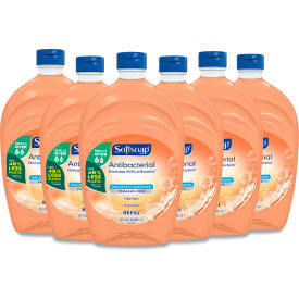 United Stationers Supply US05261A Softsoap® Antibacterial Liquid Hand Soap Refills, Fresh, 50 oz., Orange, 6/Case image.