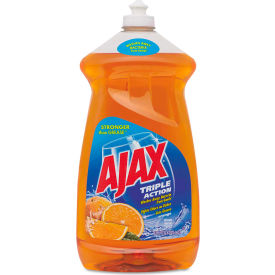 United Stationers Supply CPC49860CT Ajax Manual Antibacterial Dish Detergent Liquid, Orange, 52 oz. Bottle, 6 Bottles - 49860 image.